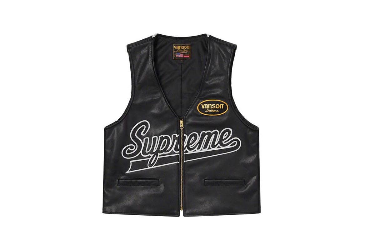 supreme vanson leather vest